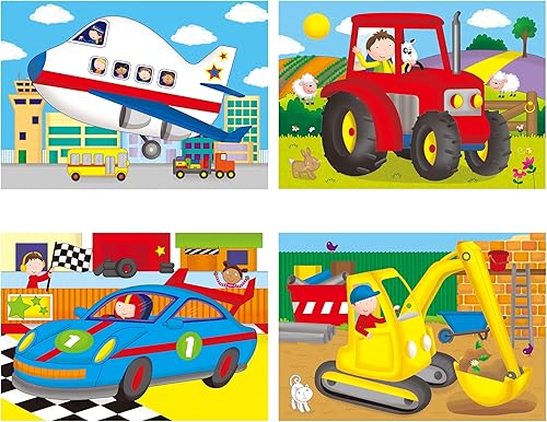 Miniatura 5 de Galt Juguetes, 4 rompecabezas en una caja - Vehículos, para edades 36