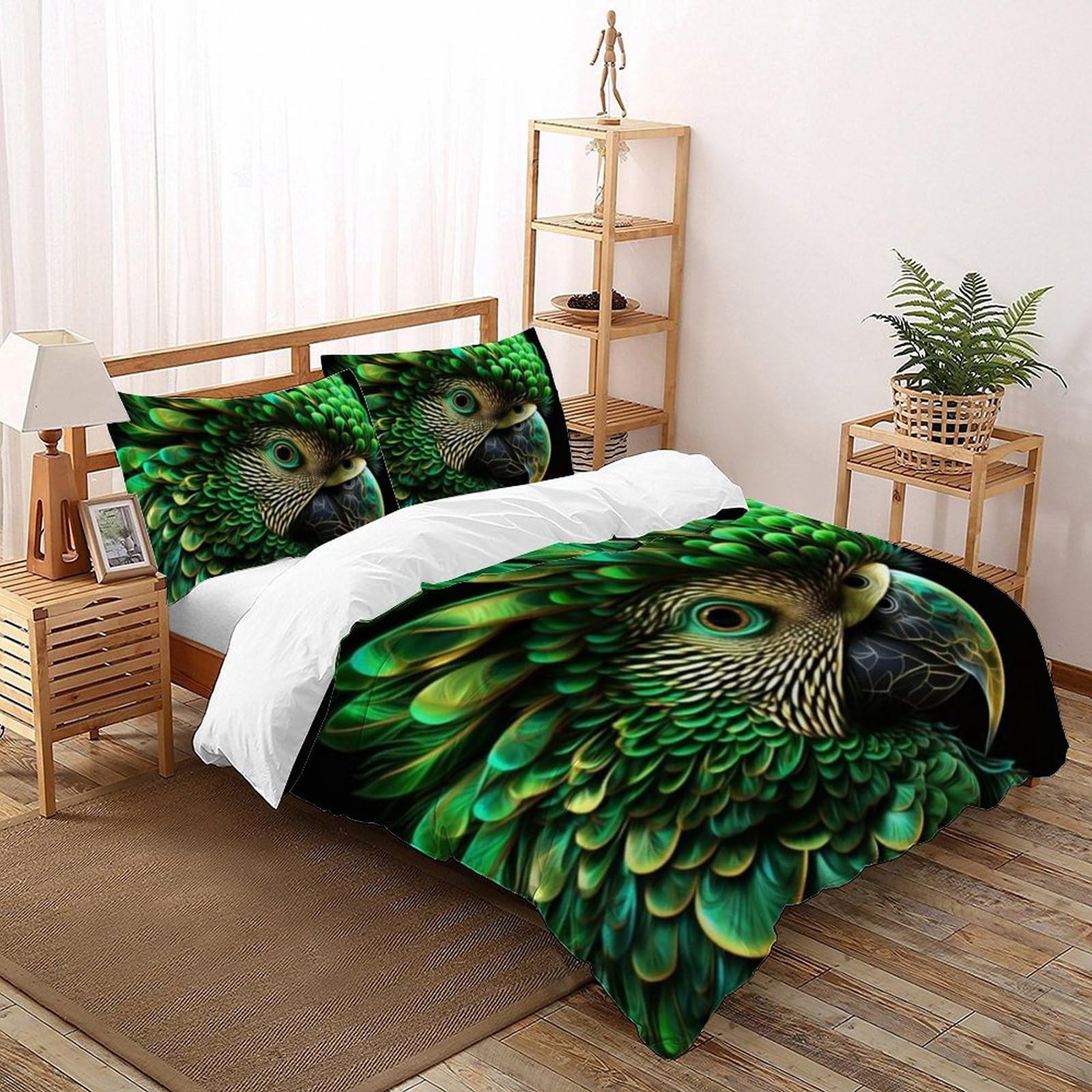 Housse de couette animaux pour chambre d'enfants avec ses deux taies d'oreiller 220x240