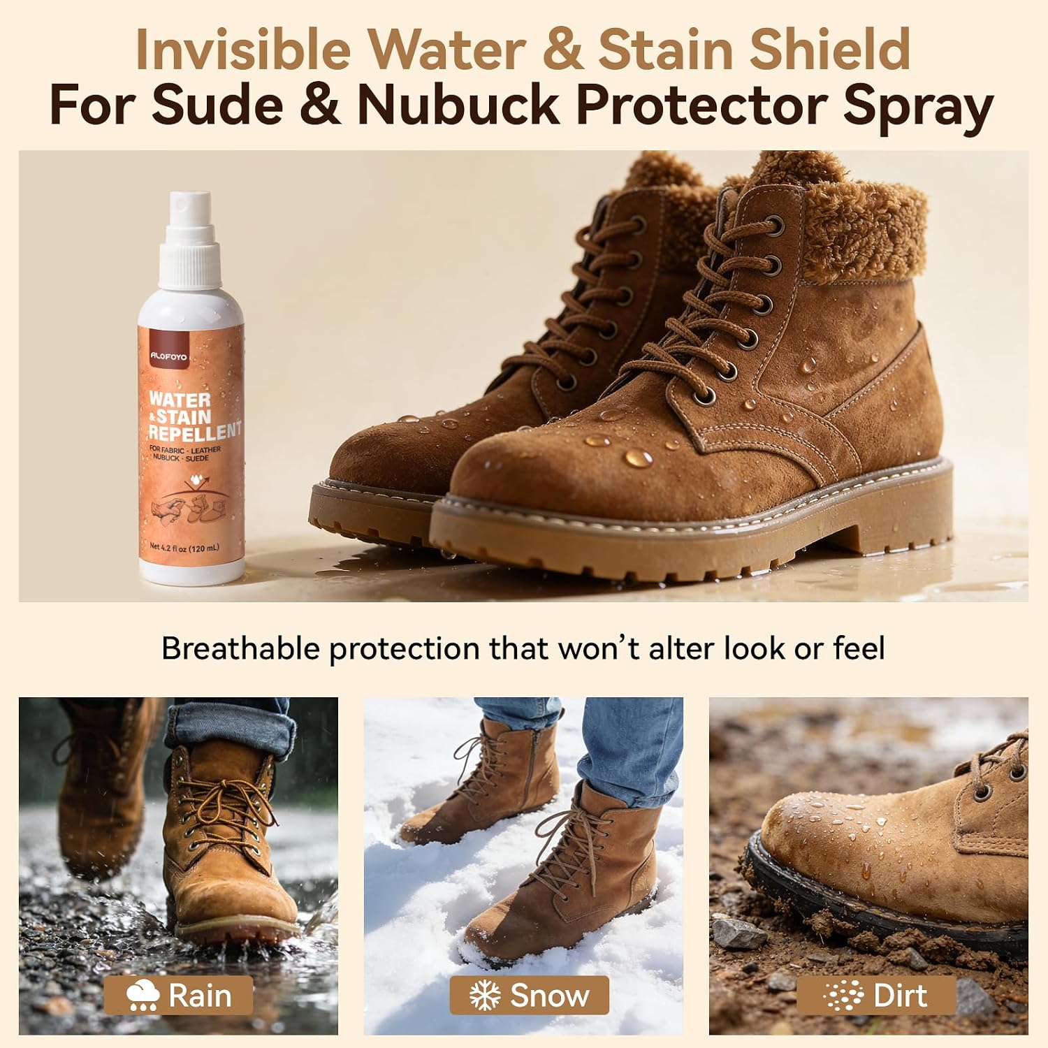 Suede and Nubuck Shoe Cleaner Kit, 5-in-1 Cleaning and Protector Spray with Suede Brush & Eraser, Cloth, Safely Clean, Protect & Restore Shoes, Boots, Uggs, Birkenstock, Jackets, Bags and Car Seats