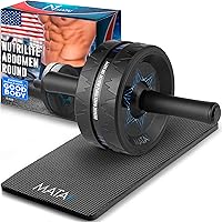 Mata1 Ab Roller Wheel with Knee Pad - Premium Core Trainer for Abs, Back & Shoulders, 300lb Home Gym Equipment
