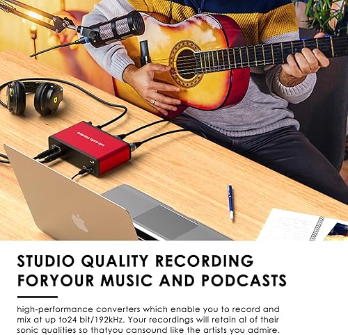 Miniatura 3 de Dacimora Bundled Products of 2i2 USB Audio Interface and 2-Pack 50ft XLR Microphone Cable