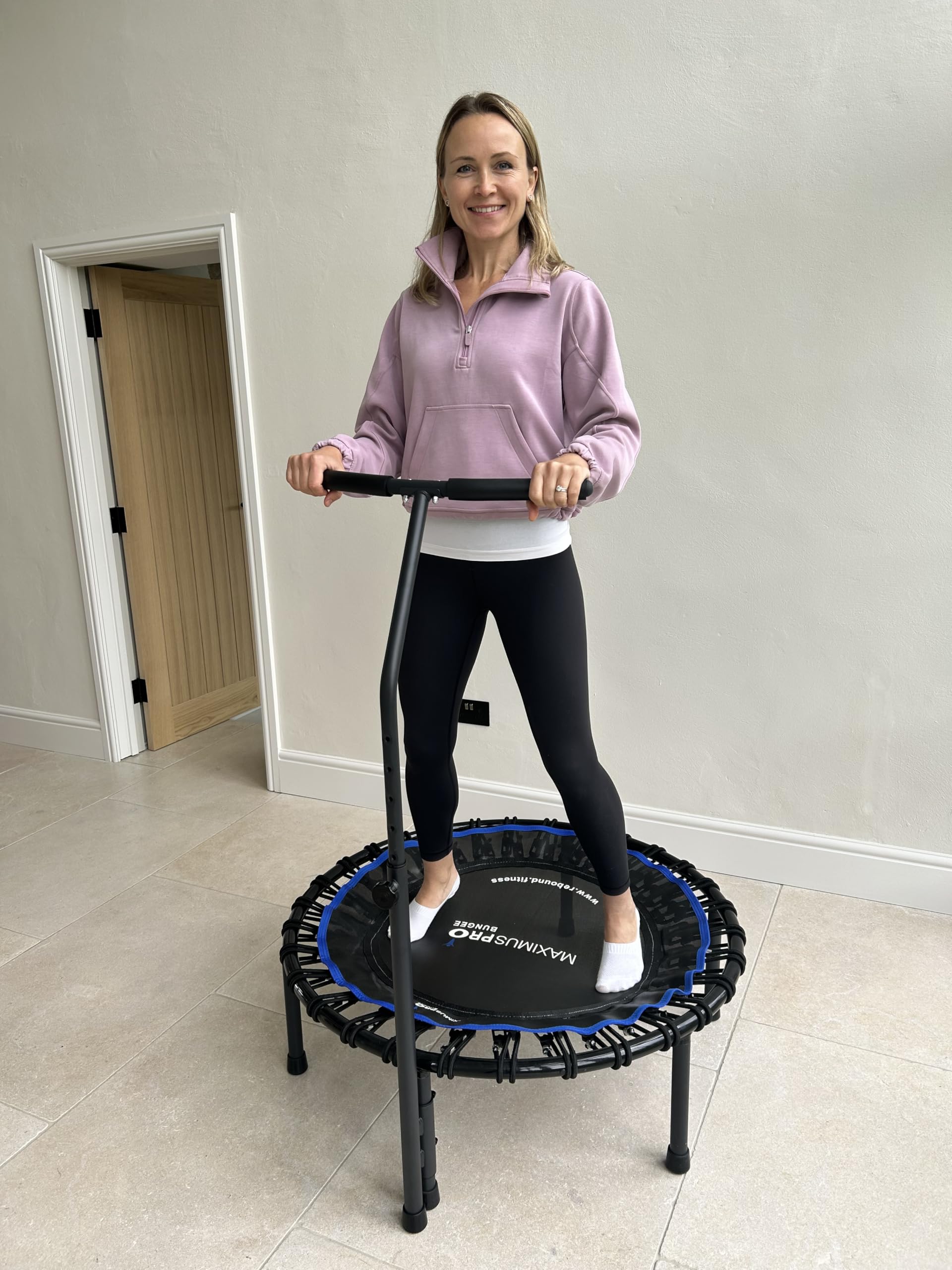 Stability Bar For Bungee Trampoline Adjustable T-Bar Handle For