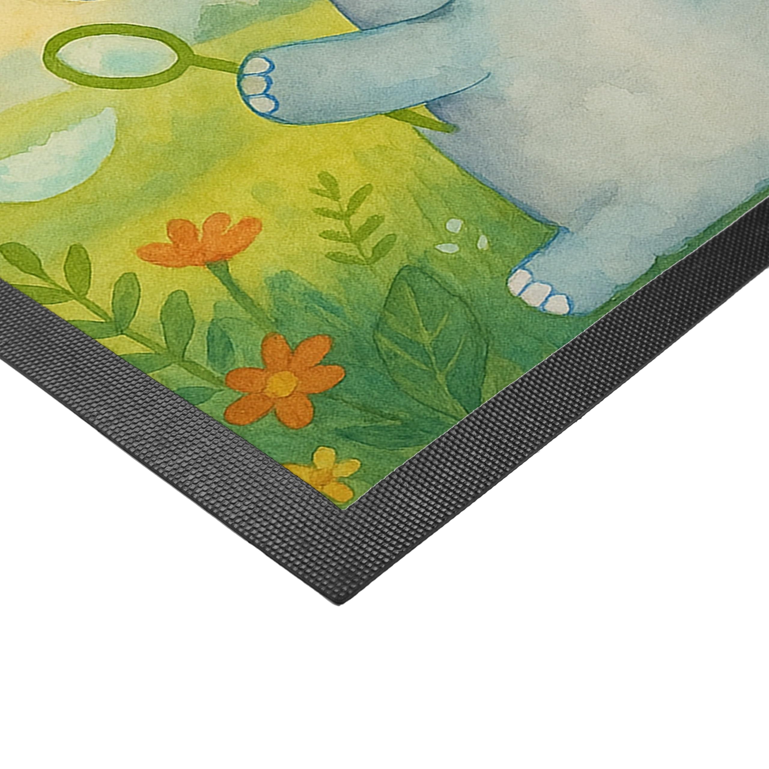 Mr. & Mrs. Panda Personalisierte Fussmatte Elefant Seifenblasen Design 50 x 75 cm - Geschenk, Individuelle, Fußmatte, Liebe, Elefanten, personalisiert, Liebesspruch, Heimat, personalisierbar