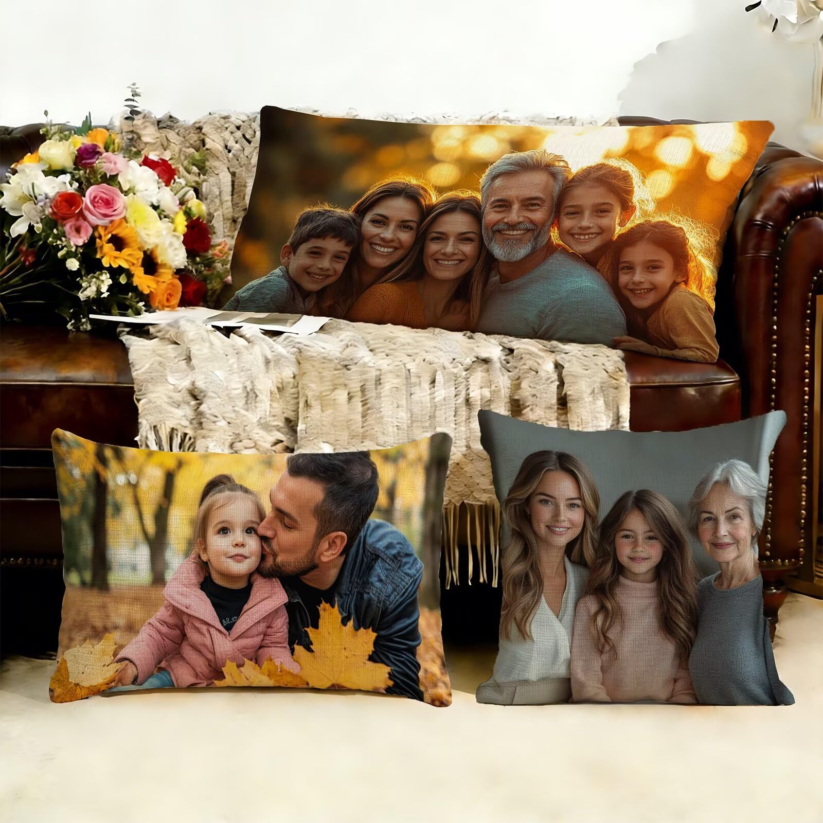Cojin Personalizado Foto a Doble Cara 60x180cm - Cojines Exterior,Funda de Almohada Impermeable - Regalo Original para San Valentín y Aniversario Parejas para Cama Sofa Terraza Salon Jardin J1-257