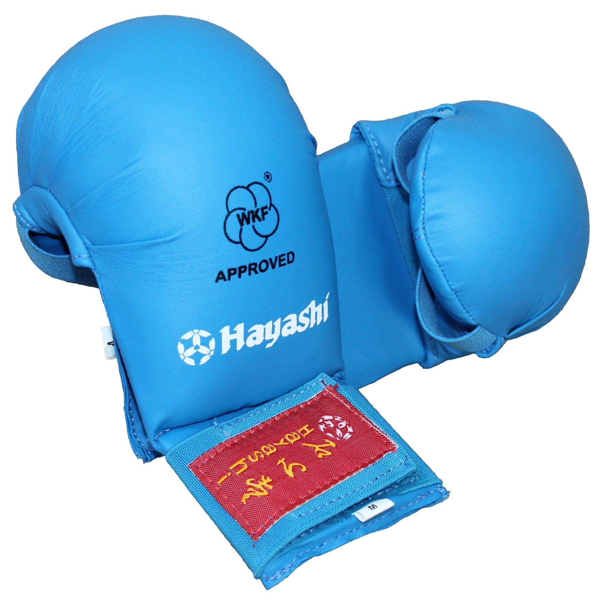 hayashi handschuhe Karate Faustschützer „TSUKI“ WKF Approved Handschützer (blau, S) Sport & Freizeit uvex ersatzteile fahrradhelm Uvex upsell_globetrotter_greentan Preformed PU foam karate Option:Standard-Kombination