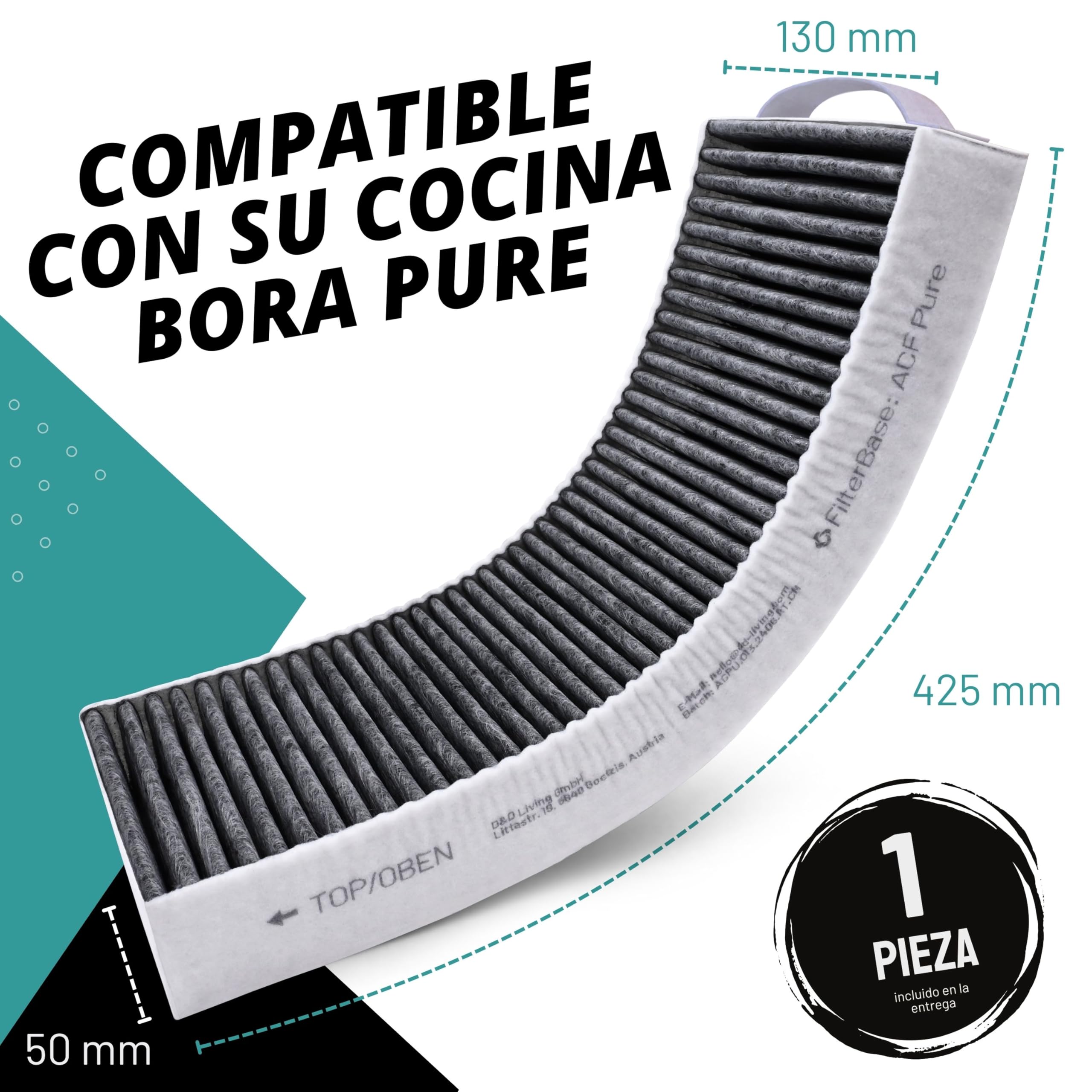 Para 2024 2 Pack Filtros De Carbón Activado Campana Extractora Bora Pure/X Pure/S Pure