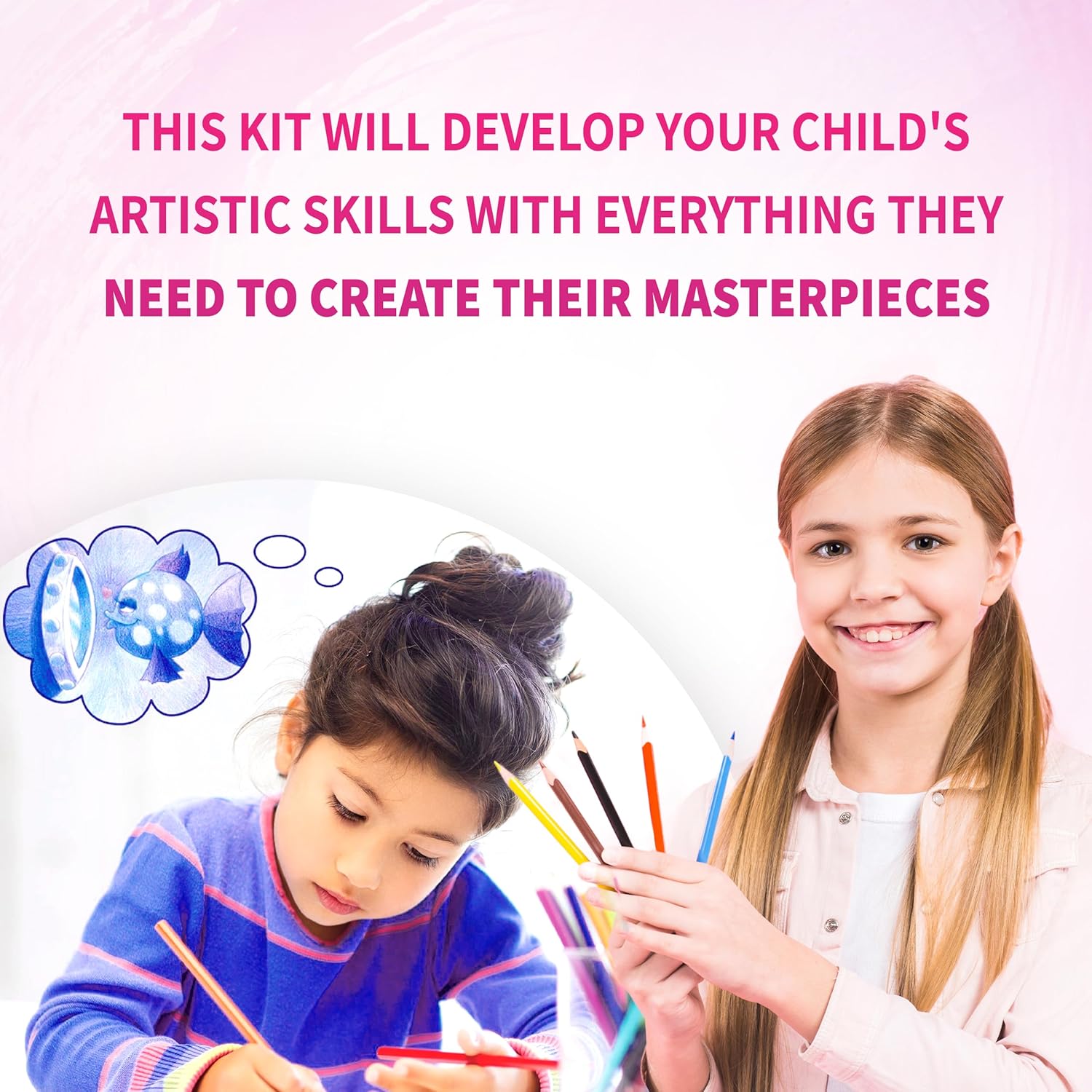 SpiceBox Children's Art Kits Petit Picasso Colored Pencils Age Range 8+, Multicolor (10008)