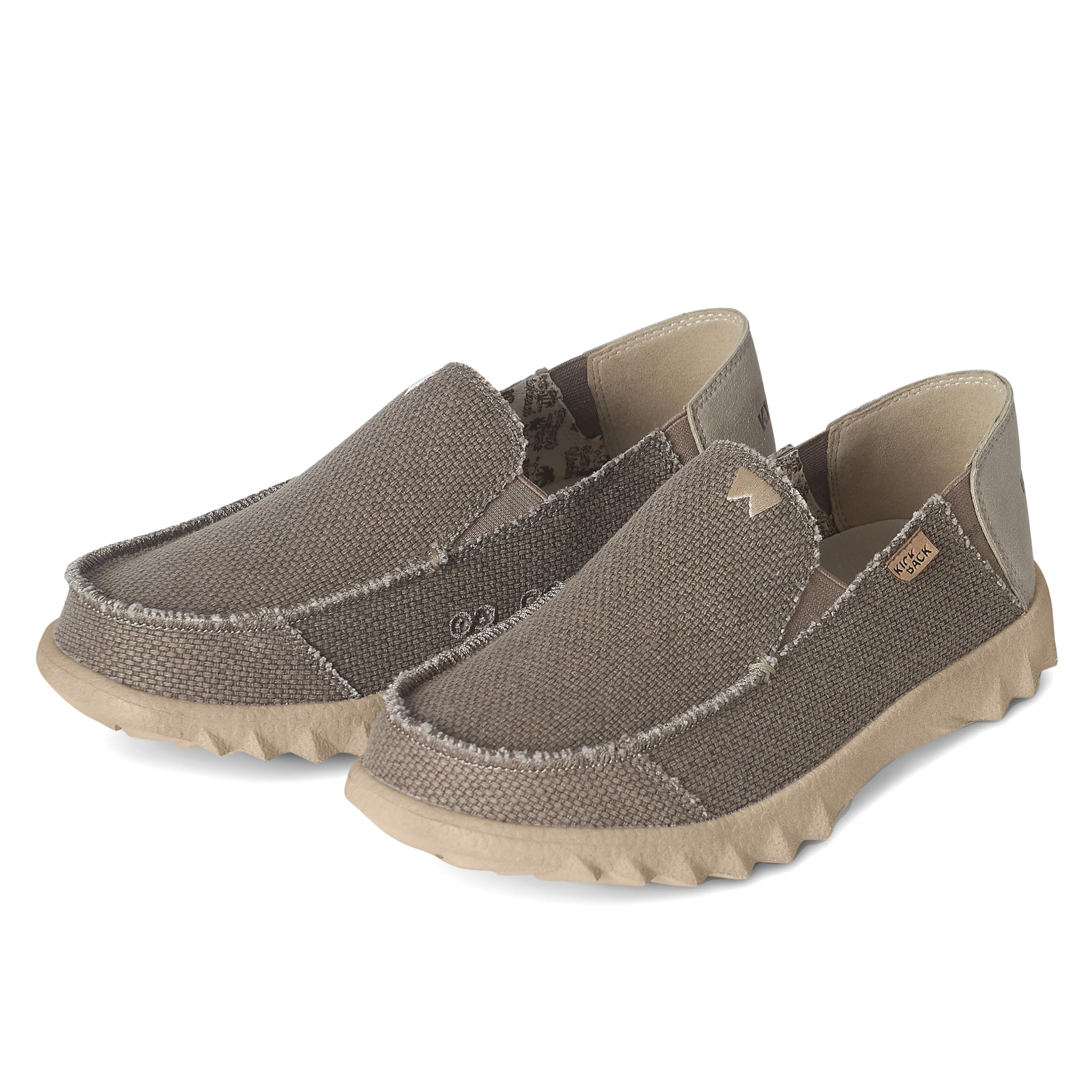 Kickback Couch Classic Mocassini Slip‑On da Uomo in Tela – Scarpe Estive Casual per Viaggio e Spiaggia con Suola Antiscivolo – Calzata Confortevole per Comfort Tutto Il Giorno