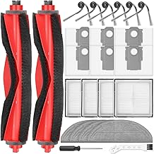 24 Stück Zubehör für Roborock Q10 S5+ Saugroboter, 2 Hauptbürste, 6 Staubbeutel, 4 Wischpads, 4 HEPA-Filter, 6 Seitenbürsten, 1 Reinigungsbürste, 1 Schraubendreher