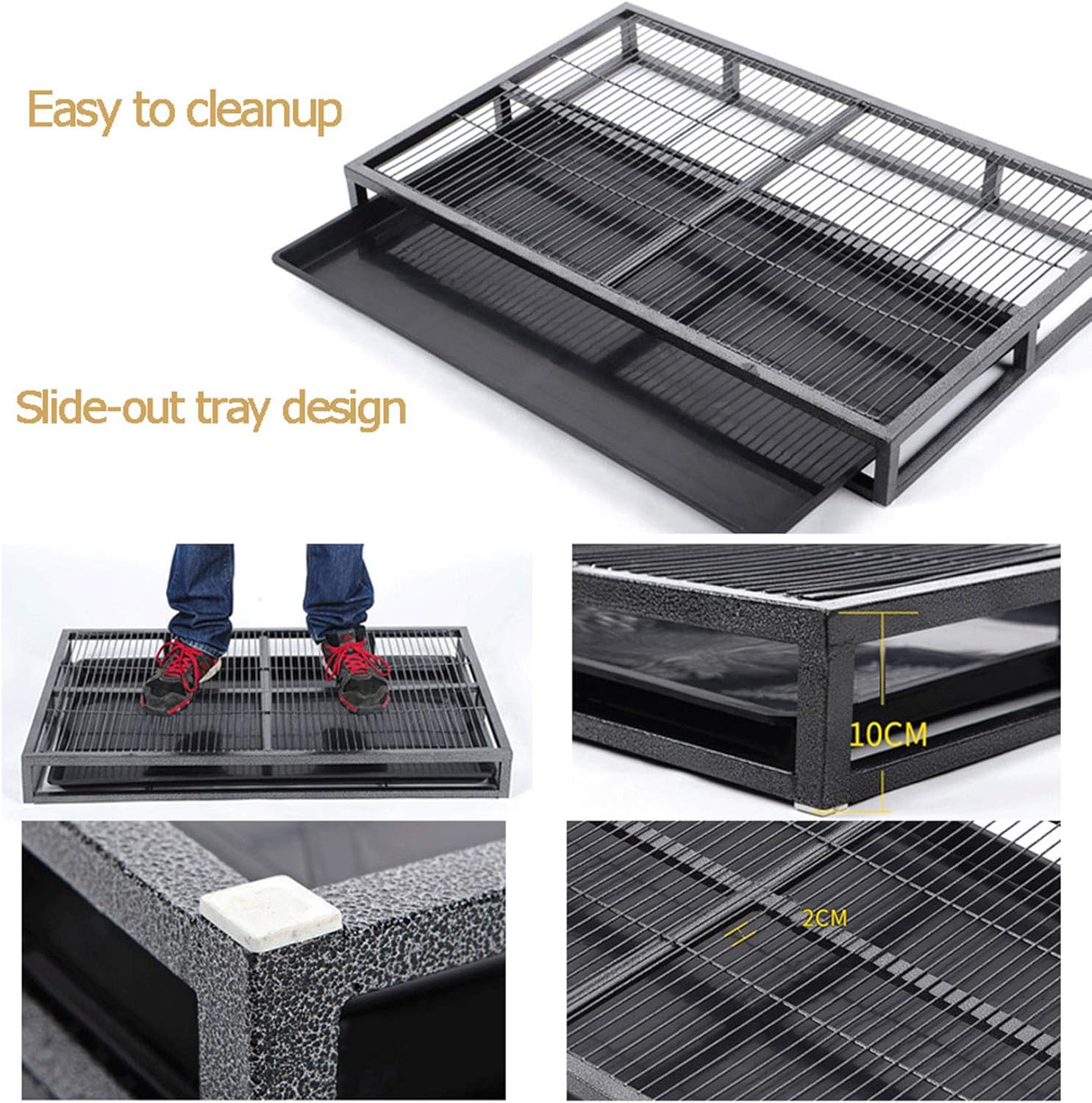 zyifan Pet Toilet Pet Dog Toilet Litter Tray, Pet Toilet Dog Potty Training Pad, Removable Plastic Waste Tray Easier Clean Up, for Indoor Outdoor : Pet Supplies