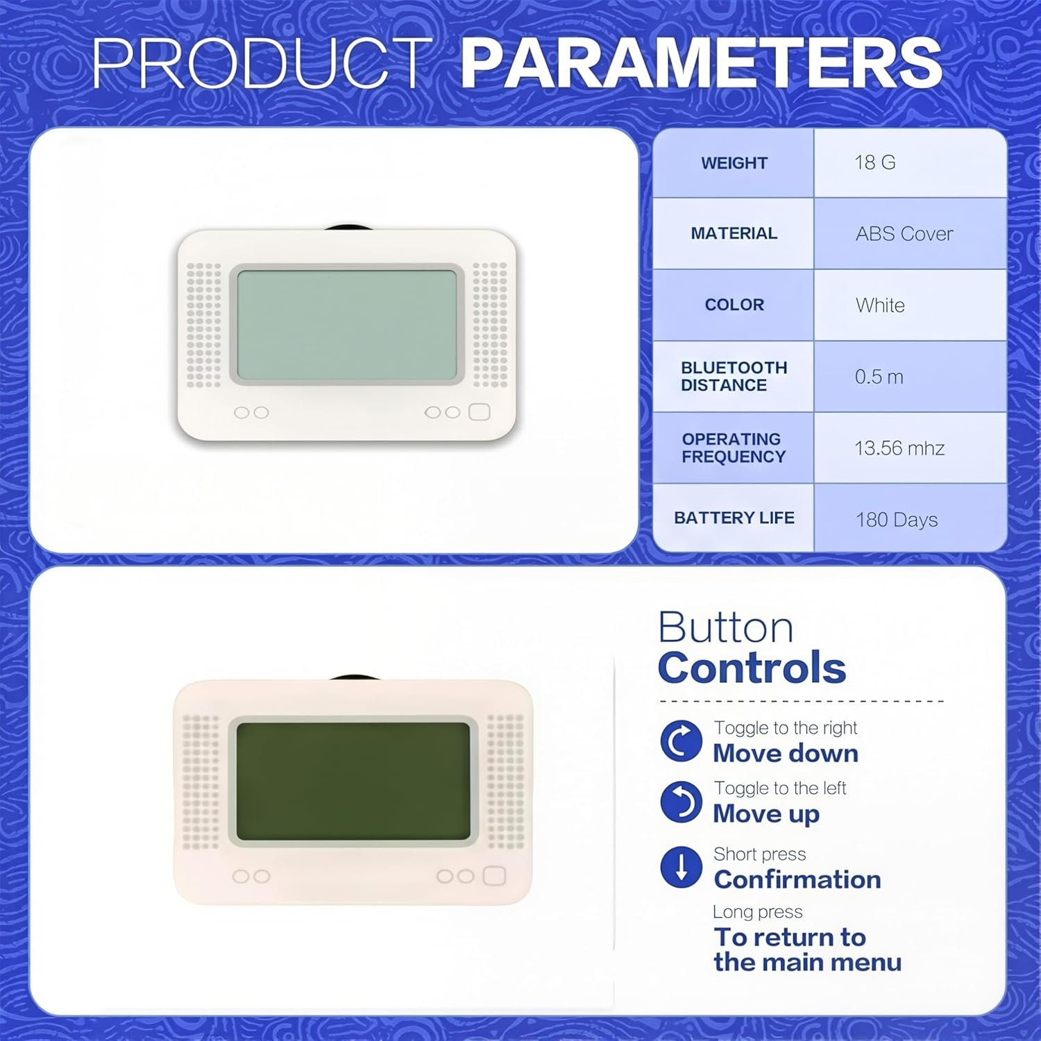 Allmiibo Smart NFC Emulator, Compatible with Switch/3DS, 50+ Games and 3000 NFC Data Storage, 1.2" OLED Screen