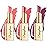 Depuplum Nude Red Pink Lipstick Set for Women Shimmer Tinted Lip Balm Hydrating Moisturizing Lip Gloss Cruelty Free Lip Makeup, DM107/108/109