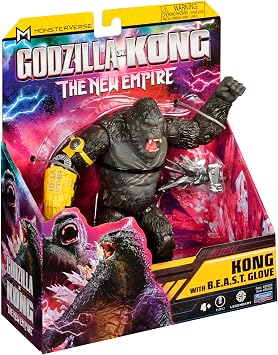 Monsterverse Godzilla for Kong The New Empire - MN303300Kong 15 cm Mafsallı Aksiyon Figürü Koleksiyonu, Son Derece Detaylı ve Aksesuarlı, 4 Yaş ve Üstü Çocuklar İçin,