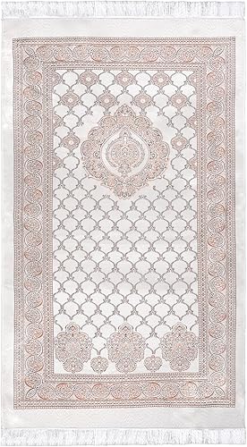 Miniatura 2 de Alfombra de oración musulmana y cuentas con bolsa portátil, regalos musulmanes para mujeres y hombres, Janamaz, Sajadah, juego de regalos para el