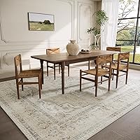 Vista 3 de Alfombras de Área 8x10 Lavables: Alfombra Grande para Sala de Estar Resistente a Manchas Desgastada Vintage Boho Alfombra Antideslizante de Pelo