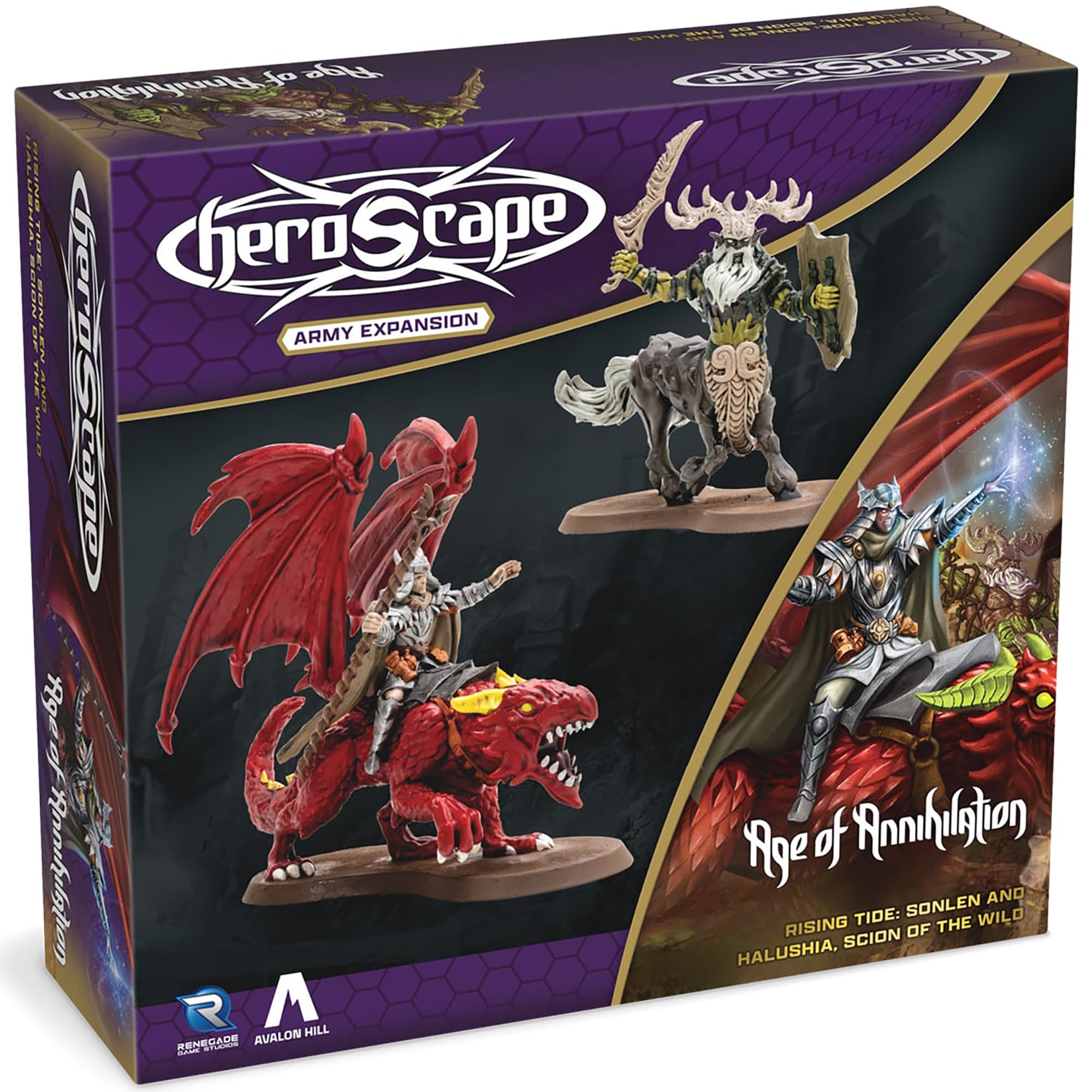 Renegade Game Studios | Heroscape: Rising Tide – Sonlen & Halushia, Scion of the Wild Army Expansion