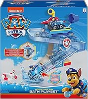 Vista 2 de Paw Patrol, Adventure Bay Bath Playset with Light-up Chase Vehicle, Bath Toy for Kids Aged 3 and up