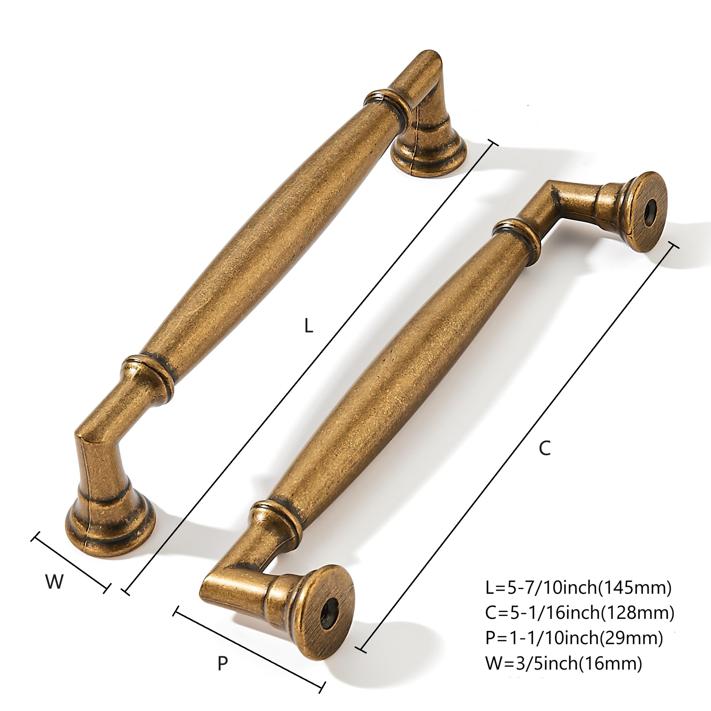 Cup Antique English Brass Cabinet Pull - 80299, 5 in (128 mm) — KHTUMEWARE