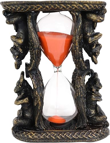 Miniatura 2 de Ebros Gift Idol de la iglesia de Satanás Sabbatic Goat of Mendes Baphomet alado Invertible Arena Temporizador Estatua Satánica Occultic Illuminati