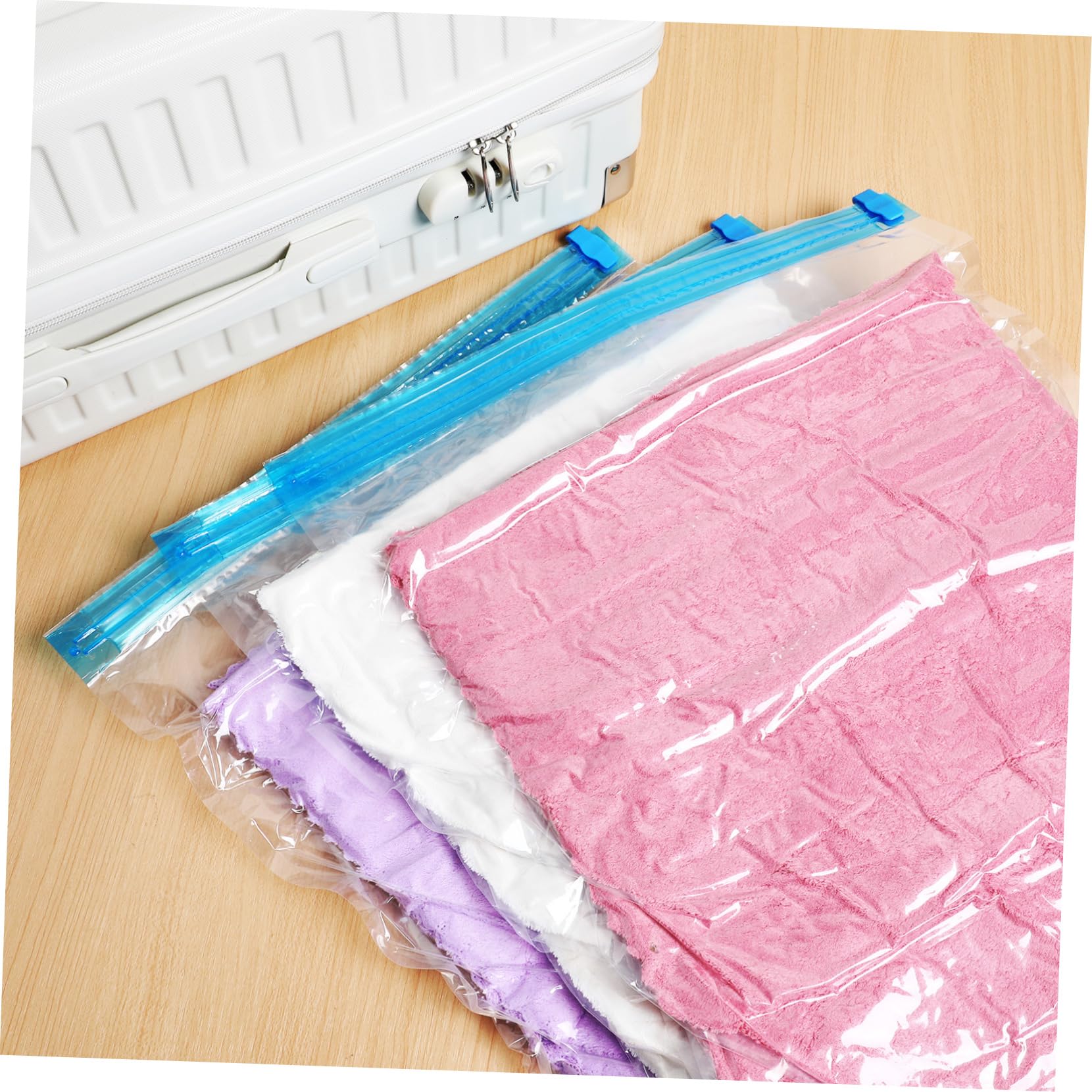 12pezzi Sacchetti Compressivi Da Viaggio Borse Sottovuoto Per Abbigliamento Accessori Ottimizzazione Spazio Senza Aspirapolvere Pratici Portatili Per Valigia