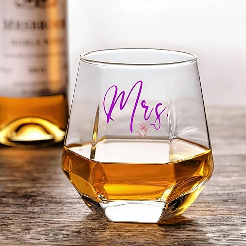 Miniatura 2 de Copas de vino Mr and Mrs Regalos de boda para novia y novio - Regalos para despedida de soltera, compromiso, boda y aniversario de matrimonio, para