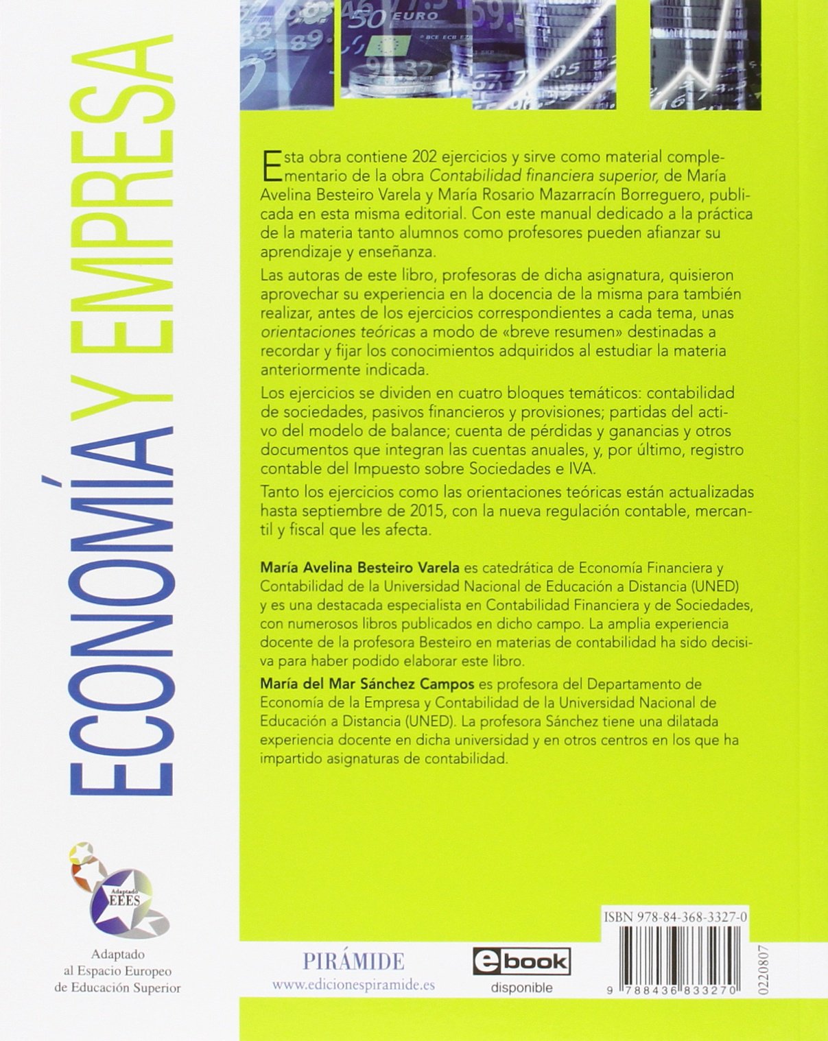 Contabilidad financiera superior: Orientaciones teóricas, esquemas y ejercicios (Economía y Empresa)