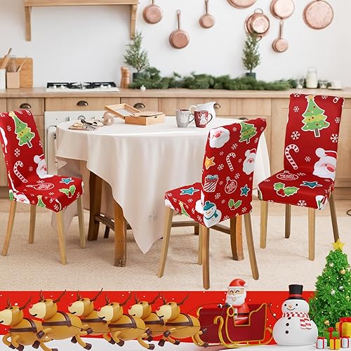 Miniatura 6 de 6 fundas para sillas de Pascua, con estampado de conejo, huevo de Pascua, flores, fundas de asiento extraíbles para el hogar, Pascua, primavera,