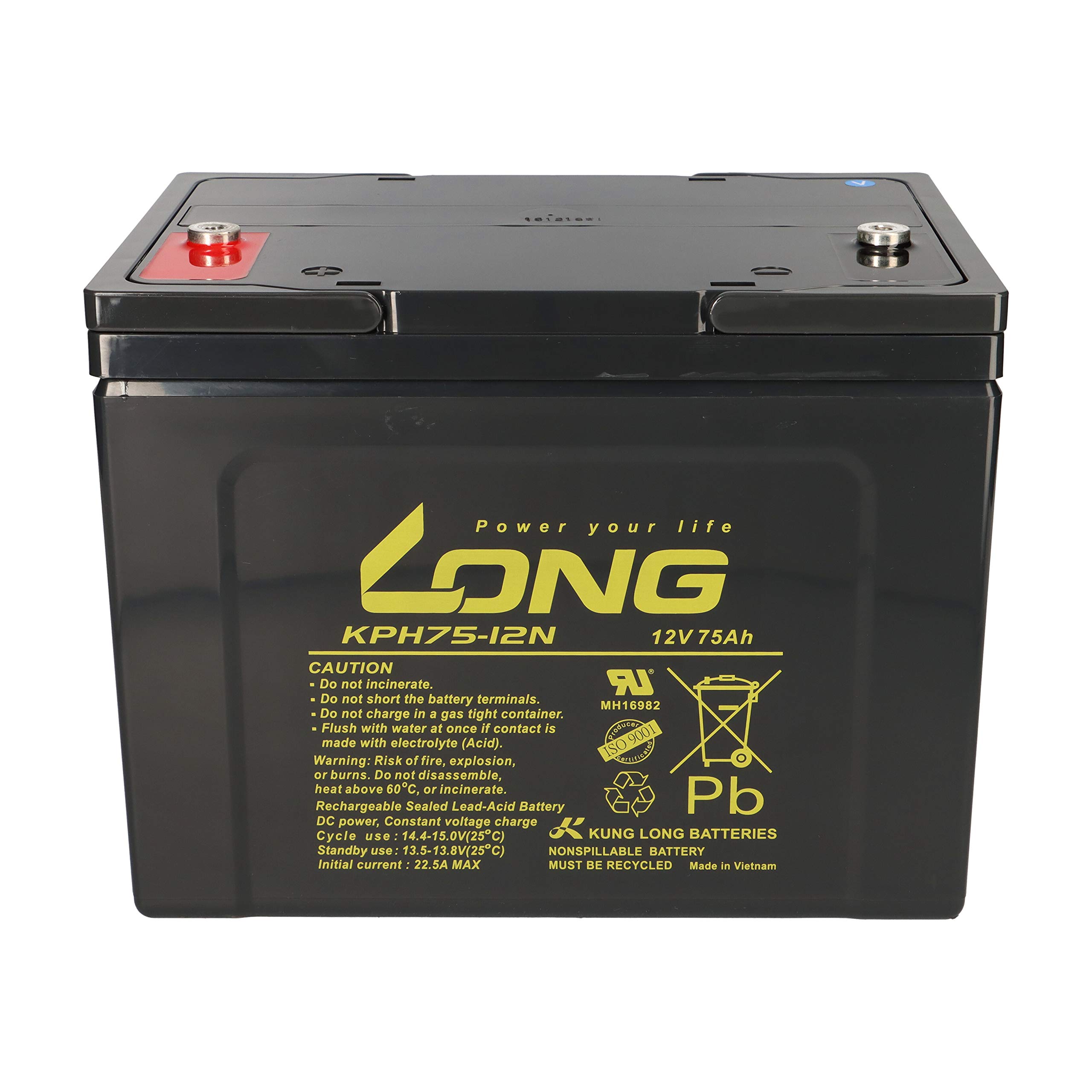 Bleiakku 2X 12V 75Ah Kompatibel Zu Rollstuhl E-Mobil Seniorenmobil U.a. - Langlebig - Wartungsfrei - Zuverlässig - Ersatzakku - Akku - Batterie