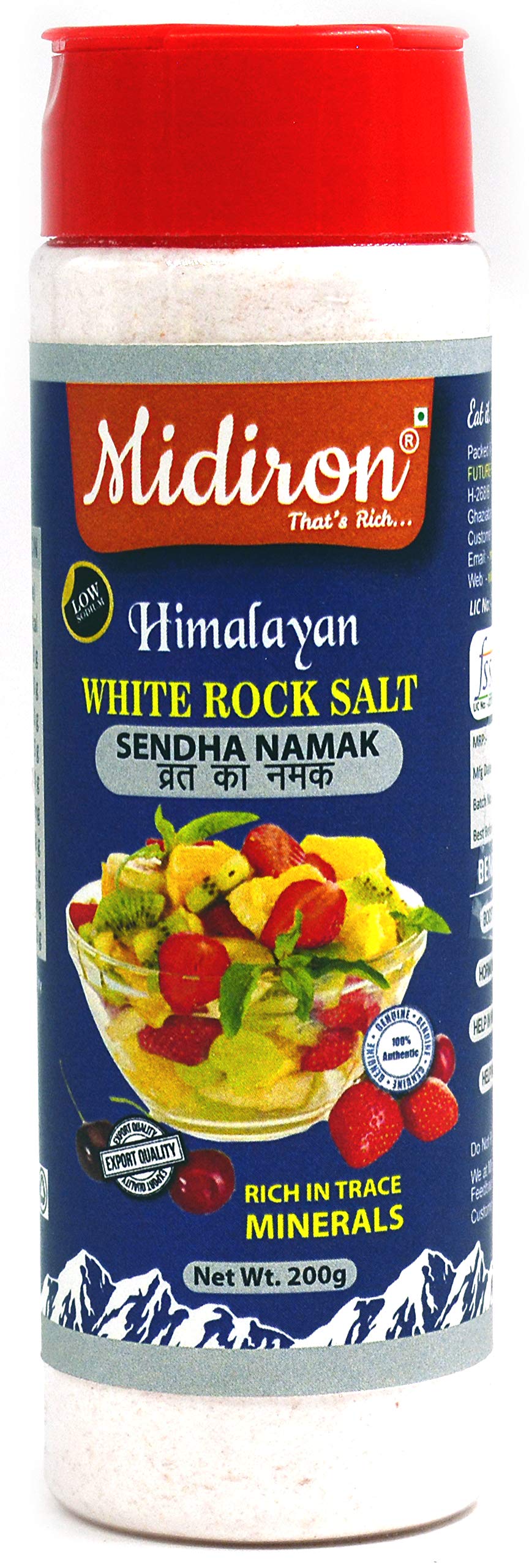 See full amazon price history chart for Midiron Midiron Himalayan Rock Salt (Sendha Namak)| Vrat Ka Namak, Sendha Namak for a Healthy Life, Low Sodium Sendha Namak With 84 Minerals 200 gm - Table Sprinkler Jar) Midiron Midiron Himalayan Rock Salt (Sendha Namak)| Vrat Ka Namak, Sendha Namak for a Healthy Life, Low Sodium Sendha Namak With 84 Minerals 200 gm - Table Sprinkler Jar) (B08B3B7NSR) Amazon Price History, Amazon Price Tracker