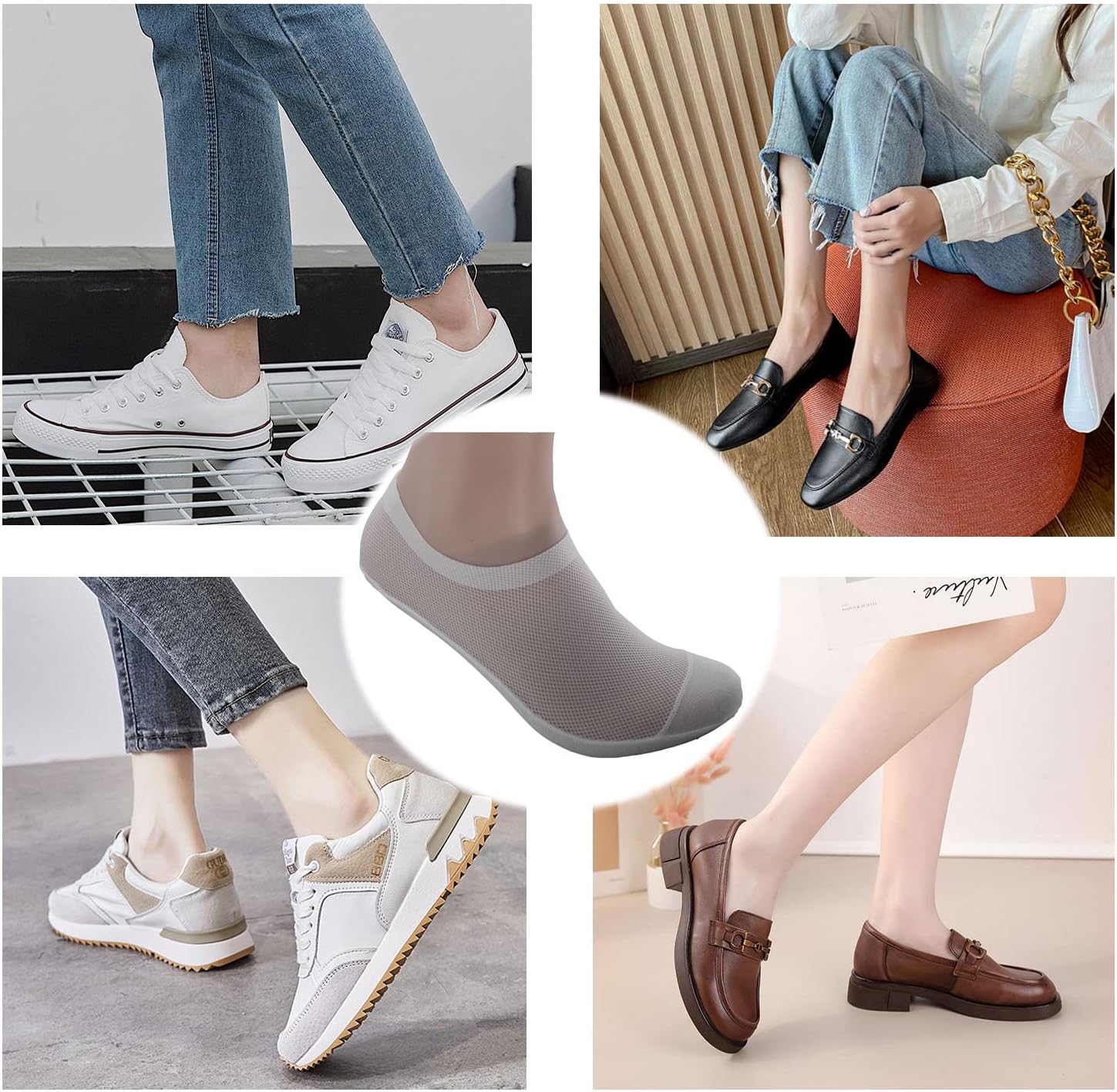 Ultra Thin Liner Socks Non Slip Nylon No Show Socks Womens Lightweight Breathable 3 & 4 & 6 Pair Packs - Image 6