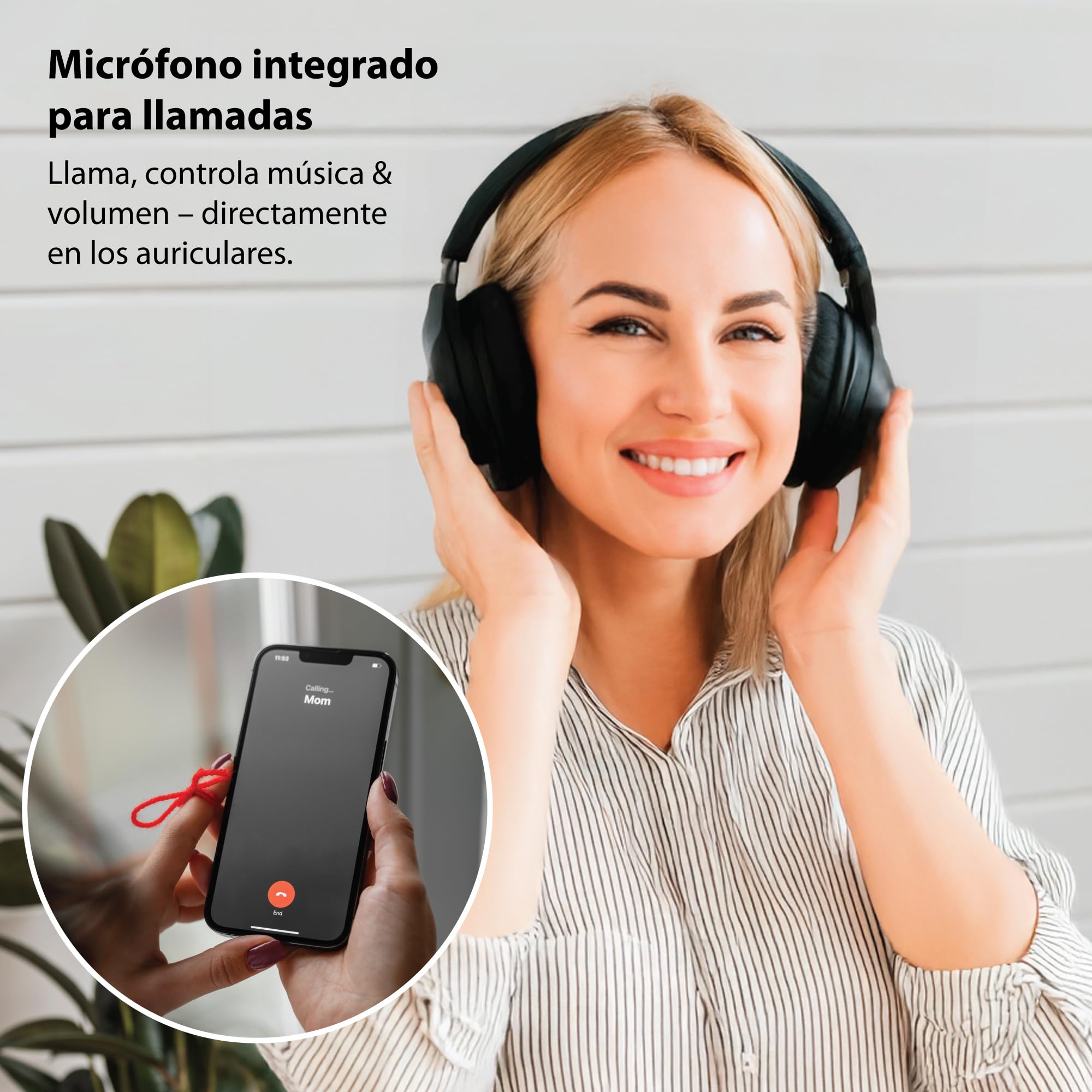 Technaxx Auriculares TV inalámbricos con Base de Carga – Cascos Bluetooth 5.4 Over-Ear con micrófono, 30h batería, USB-C, Entrada óptica y AUX – Ideales para televisión, Mayores y música - TX-350