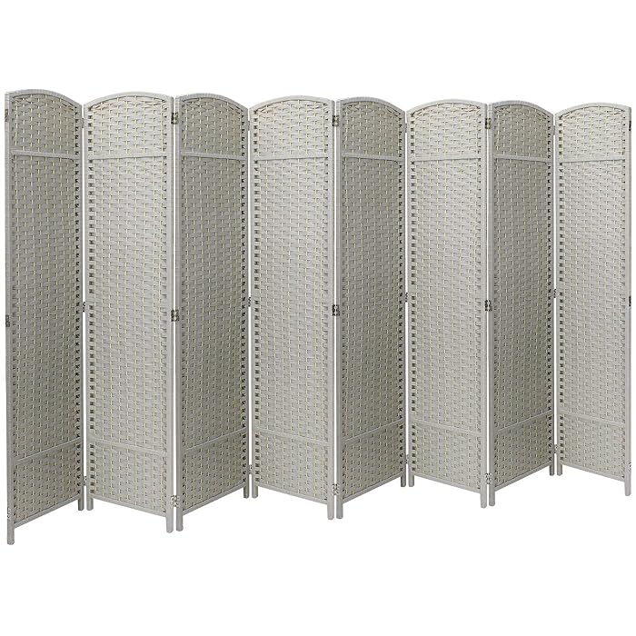 Buy Sorbus Room Divider Folding Privacy Screen, 8 Panel 6 ft. Tall