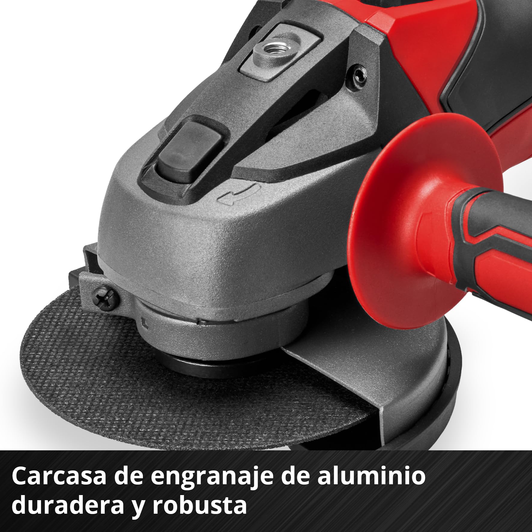 Einhell Amoladora angular con batería TC-AG 18/115 Li-Solo Power X-Change (18 V, 115 mm diámetro de disco, 28 mm profundidad de corte, arranquue suave, sin disco, sin batería) | PXC | 18 V | Ø 115 mm | Profundidad de corte 28 mm | Arranque progresivo | Si