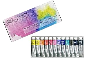 Windsor & Newton Professional Watercolor Paint Set for Artists - 12 Vibrant,...