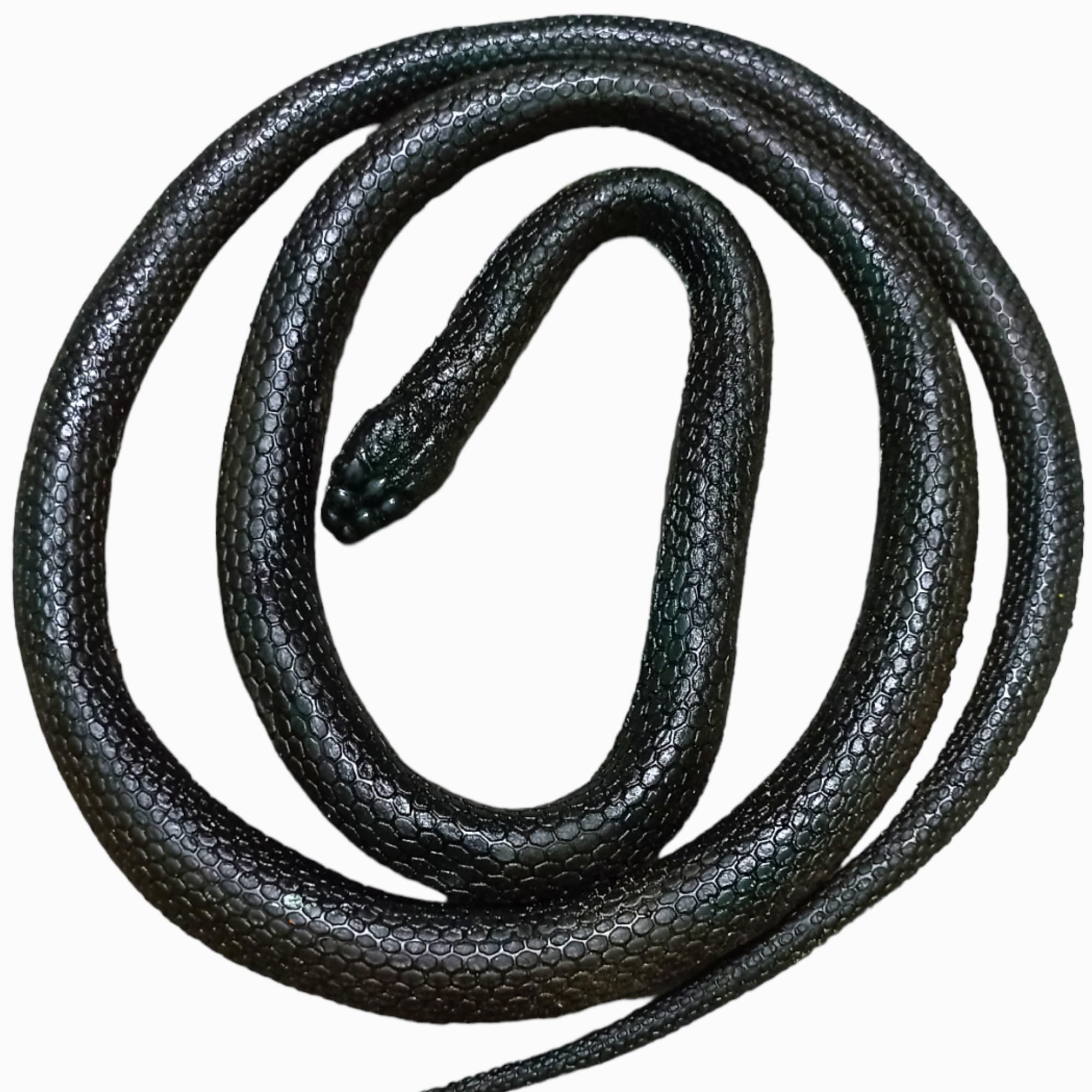 MINNA BAZZAR Rubber Snake Toy Real Cobra 77 C.M Prank Toy Cobra Snack for Kids Random Colour Rubber Snake Prank Toy Big Size