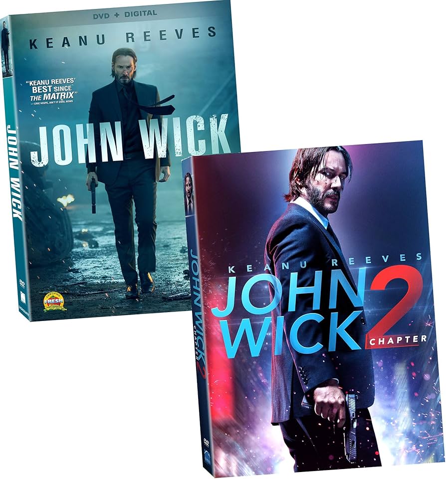 その他 John Wick: 2-Film Collection [DVD] John Wick Movies 1 & 2 DVD - Keanu Reeves Complete Series