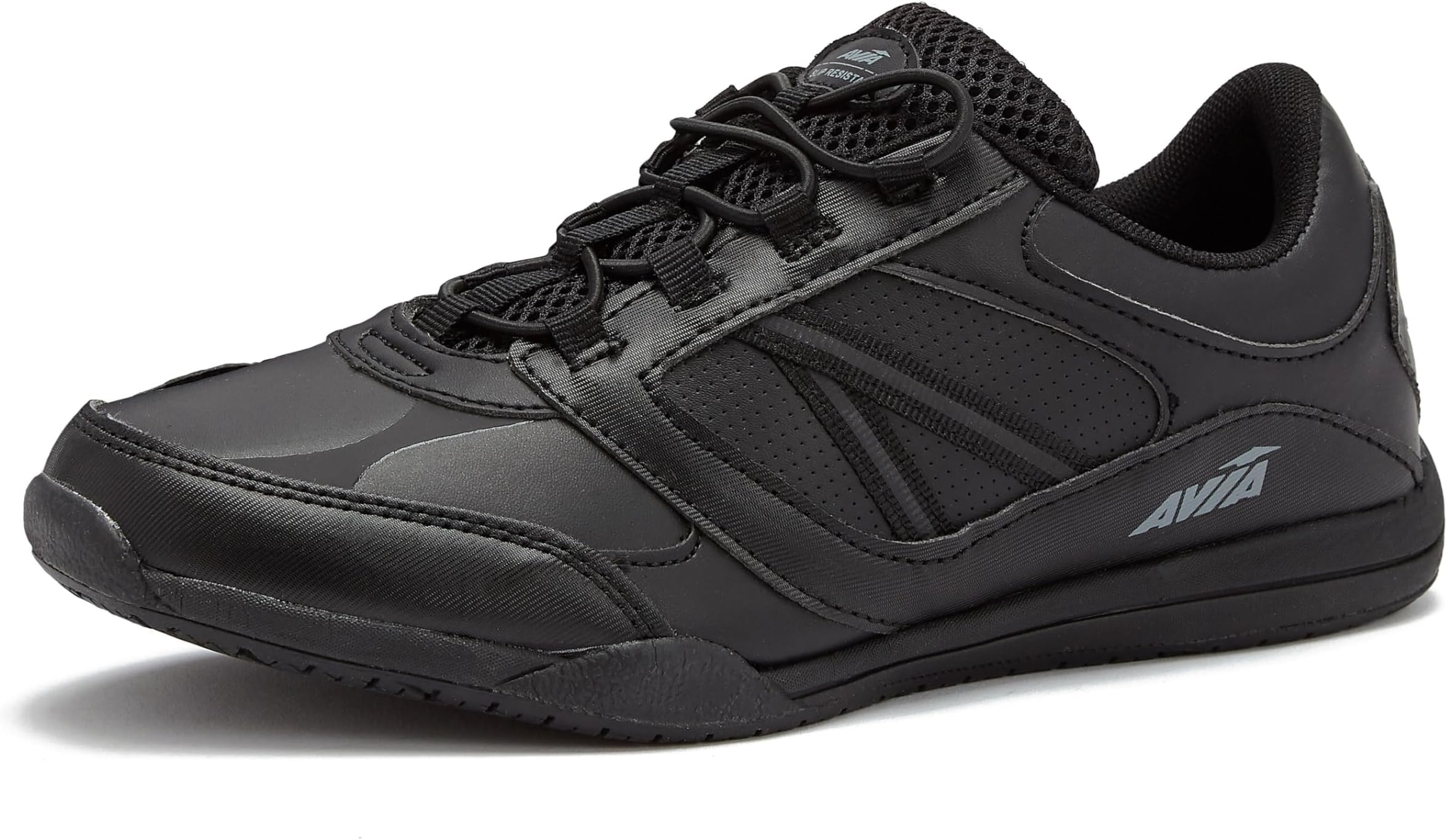AviaFocus Black Non Slip Shoes for Women – Comfort Shoes for Work, Nursing, Restaurants, & Walking