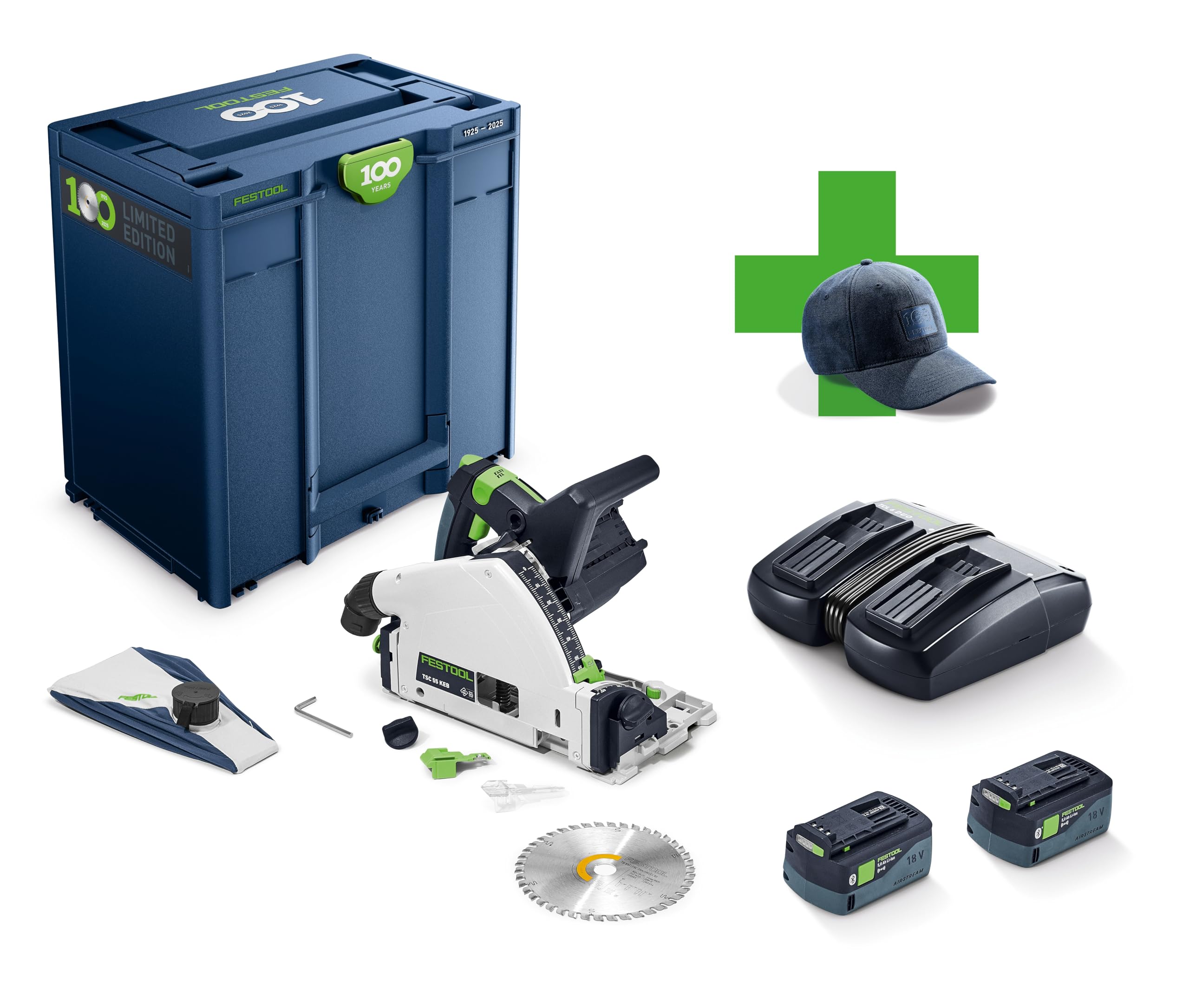 Festool Akku-Tauchsäge TSC 55 KEBI-Plus/XL100Y Limited Edition