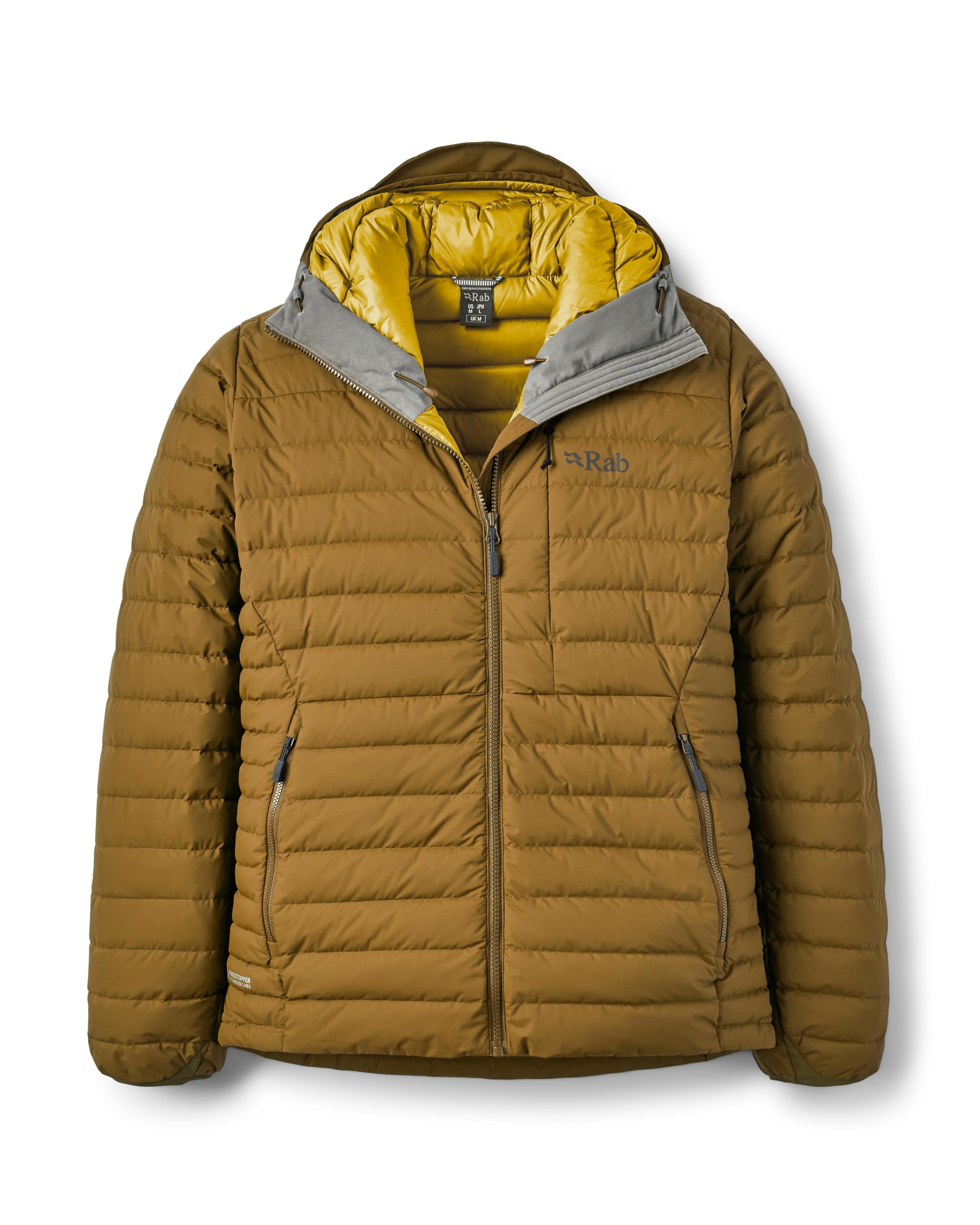 Rab Men's Oak Microlight Windstopper Hoody - Gtx Windproof Gore-Tex Down Jacket For Skiing & Climbing - X-Large