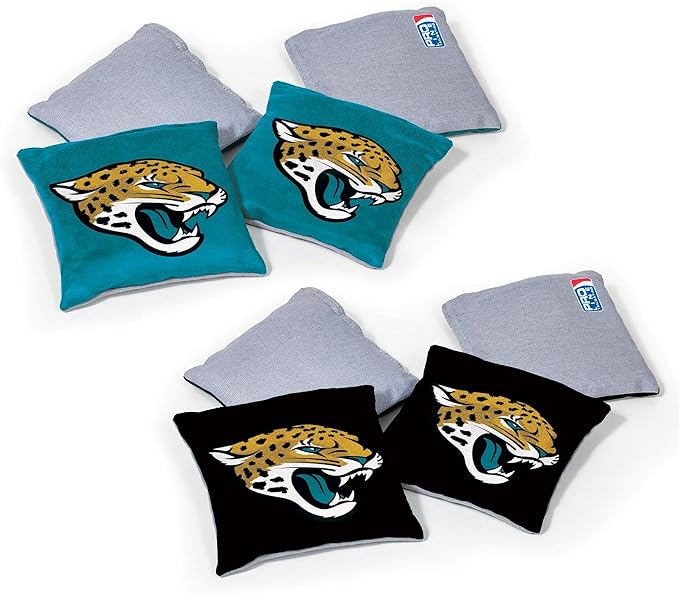 NFL Pro Football Dual Sided Bean Bags by Wild Sports, 8 Count