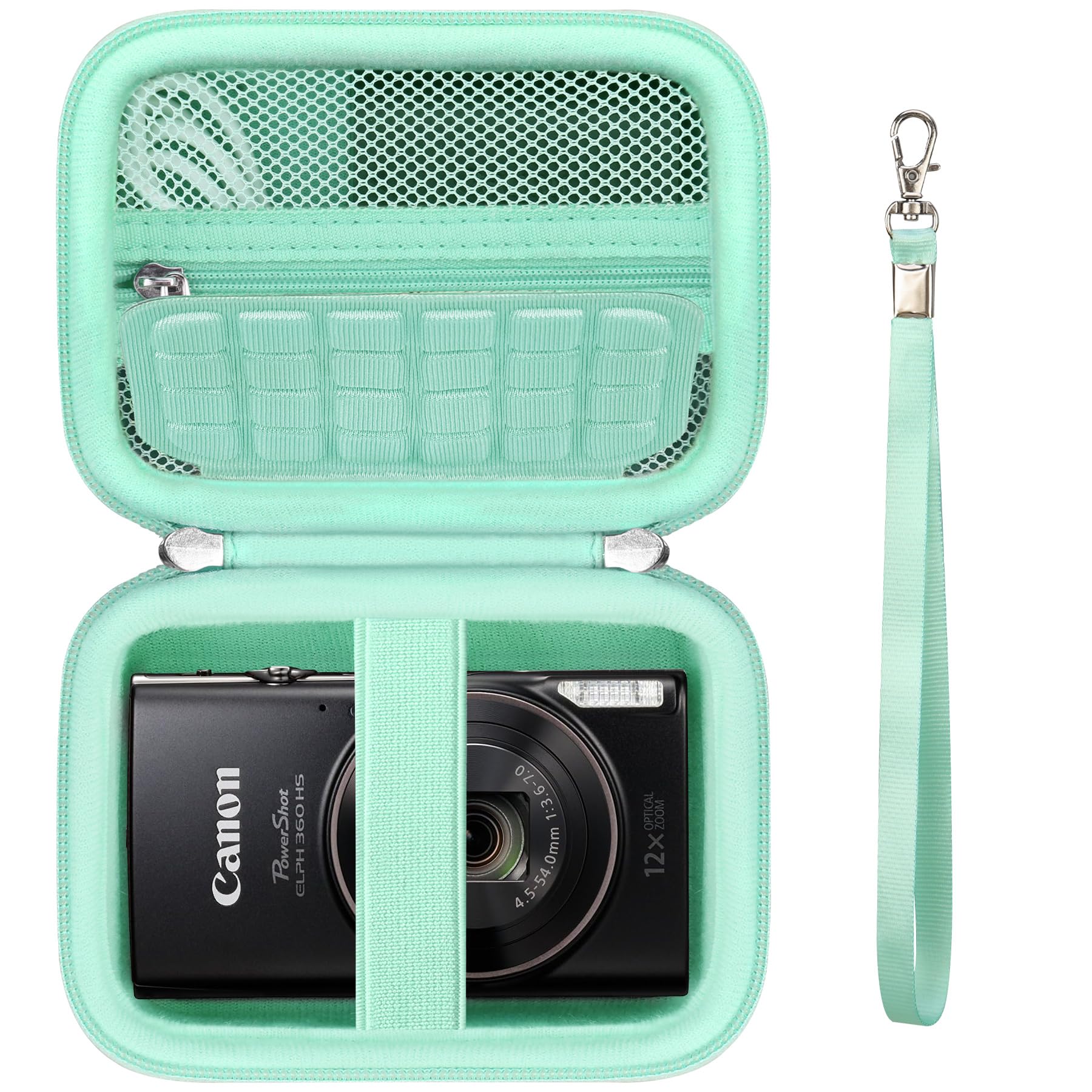 Camera Case for Canon PowerShot ELPH 360 HS A Camera, Light Green