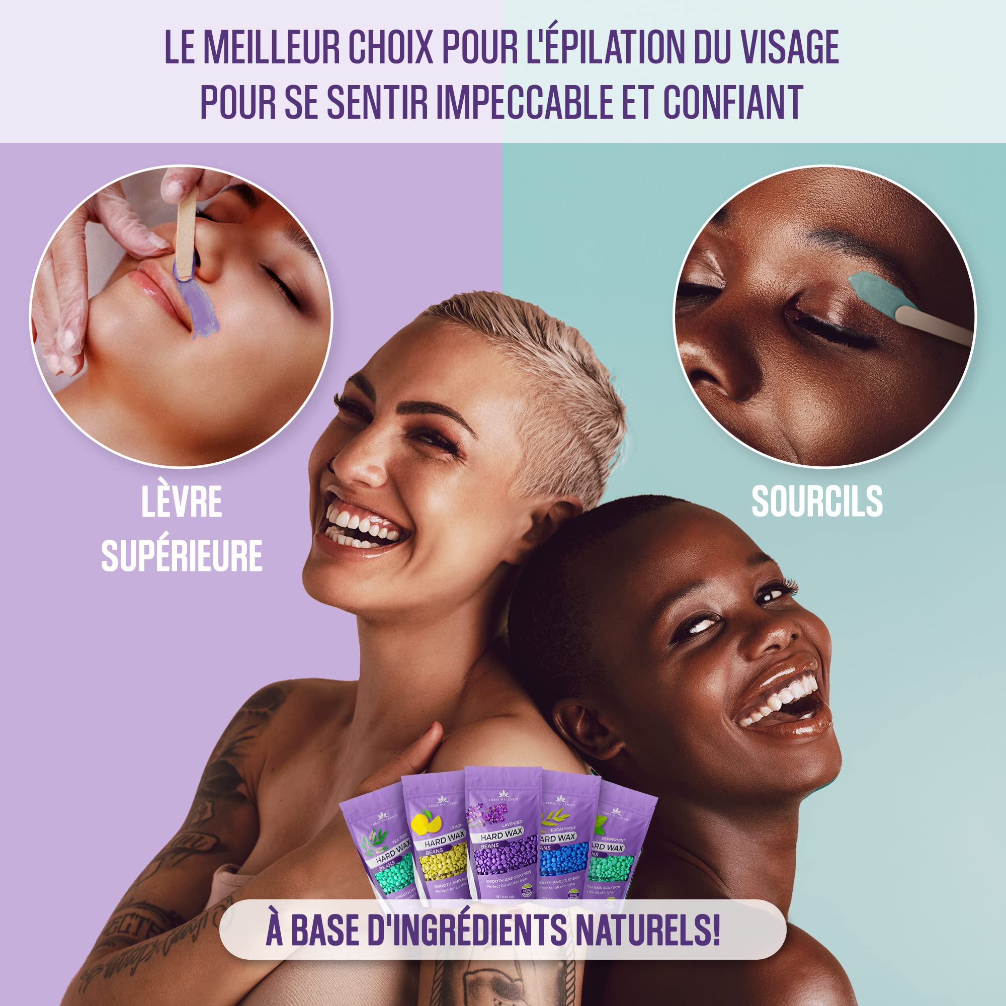 Wax Cire Perle - Kit Épilation Sans Douleur - Bille De Cire Pour Épilation