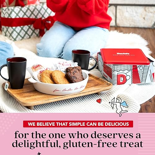 Miniatura 5 de David's Cookies Galletas y brownies surtidos sin gluten de 2 libras  Viene en una hermosa caja de regalo de lata temática de amor  Delicioso regalo