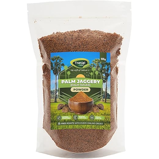 Thanjai Natural Palm Sugar 500 Grams Pouch 100 Natural Trad