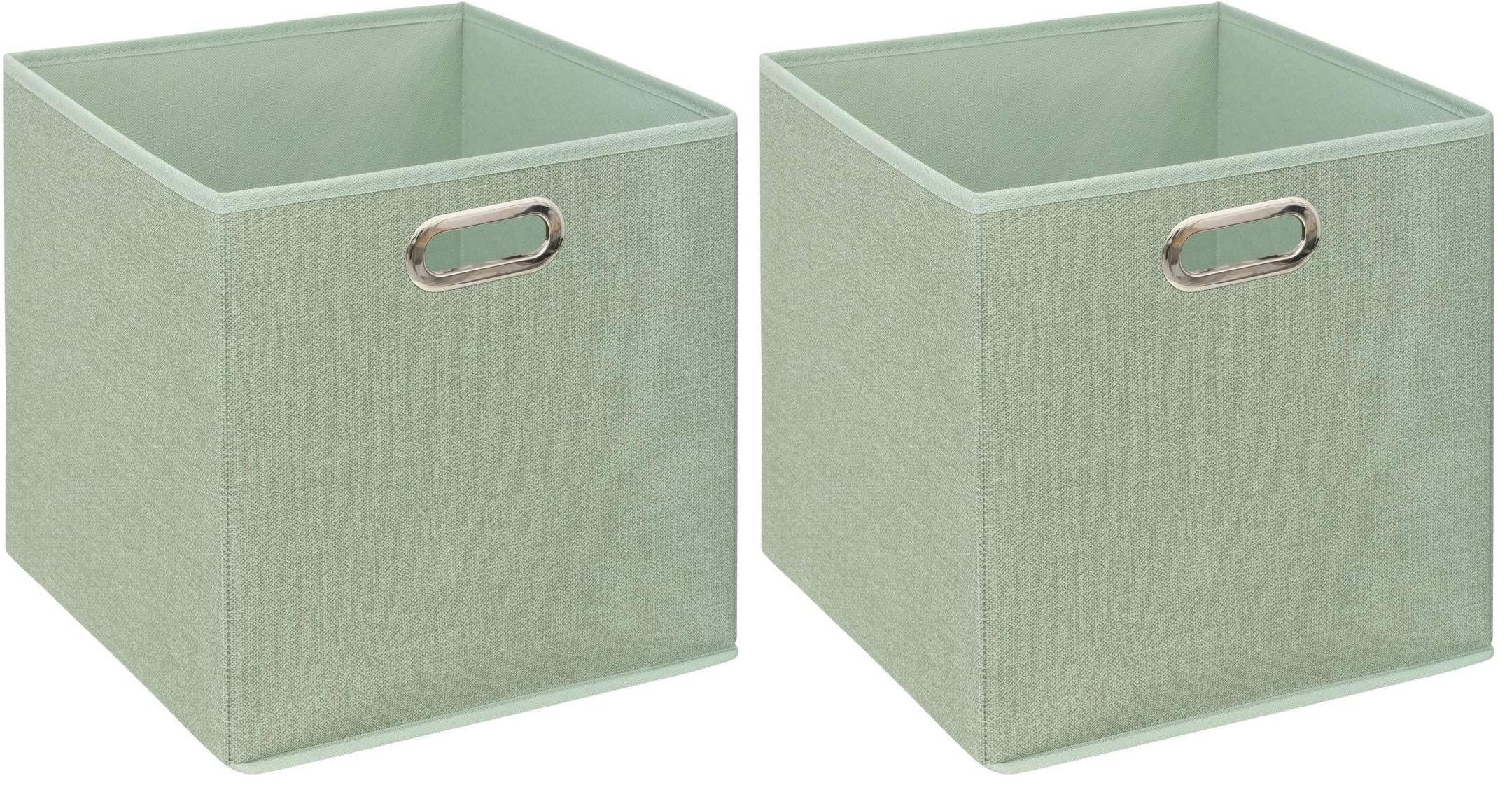 Boîte de rangement Mix n Modul pour organiser la chambre d'enfant et le salon cube vert clair