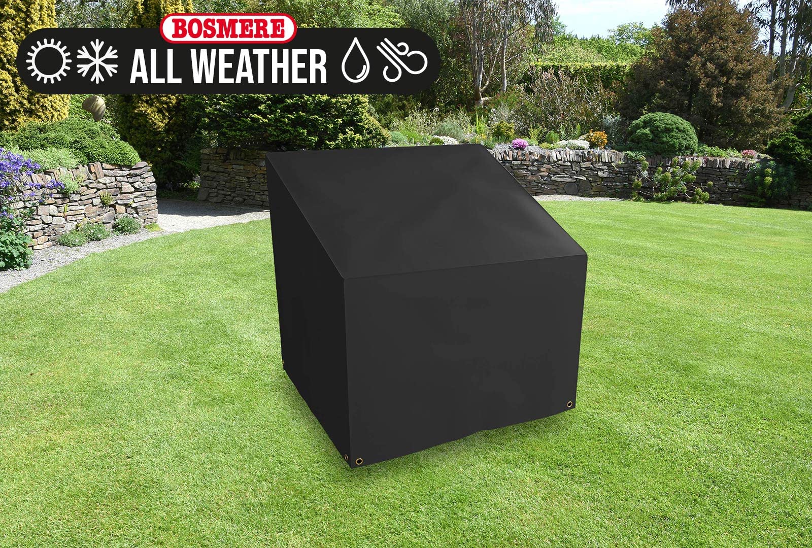 Bosmere All-weather (Modular) - Armchair Cover - Large, Charcoal, 93 x 93 x 68 cm - Image 2