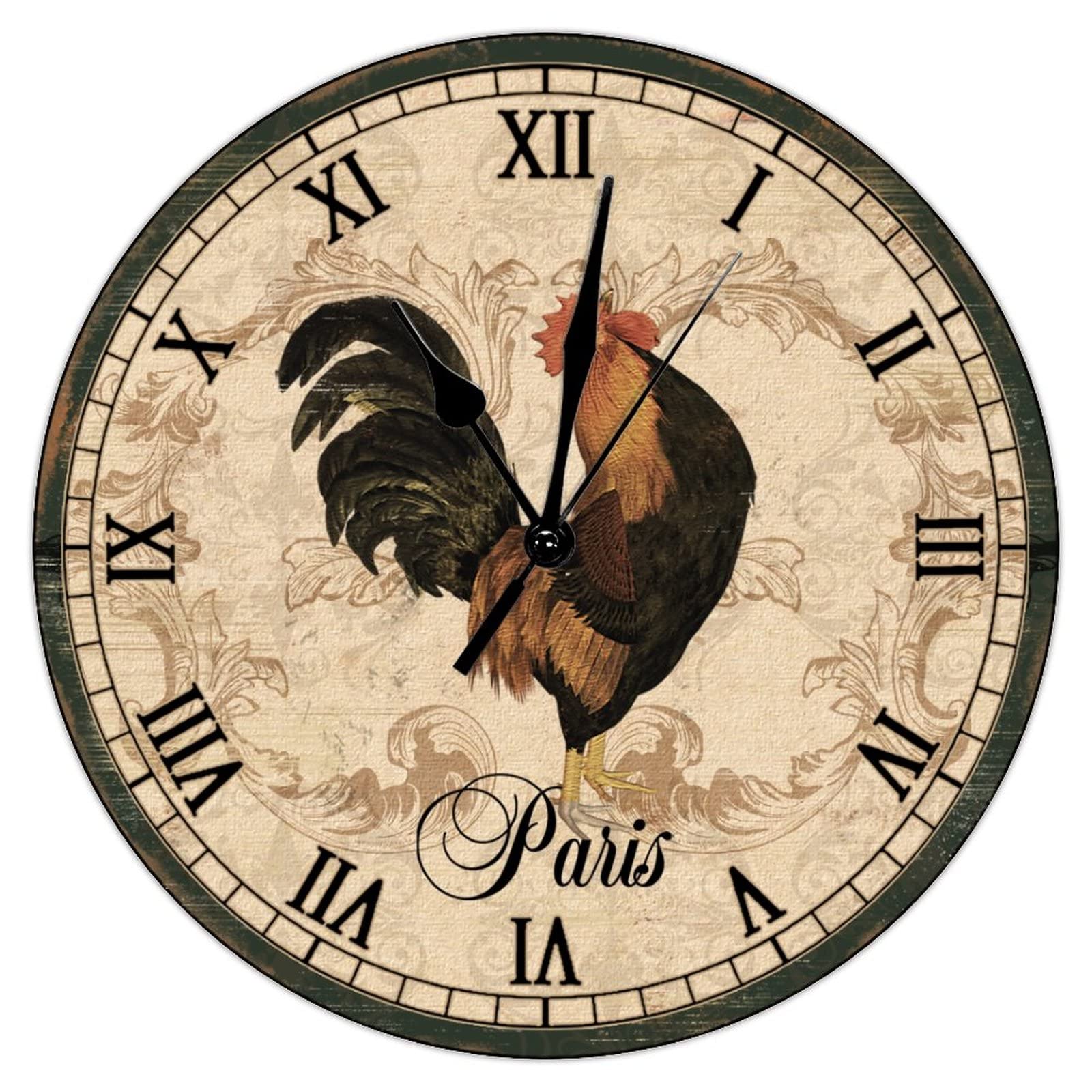 Horloge murale coq français idée cadeau d'anniversaire pour un agriculteur