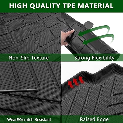 Miniatura 4 de Tapete de suelo compatible con Mazda CX-5 2017-2022 Cargo Liner TPE repuesto para accesorios Mazda CX-5 2017-2022 (compatible con CX5 17-22,