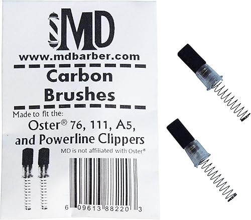 Miniatura 1 de MD® Cepillos de carbón Barber compatibles con Oster 76, 111, A5 y Powerline Clippers