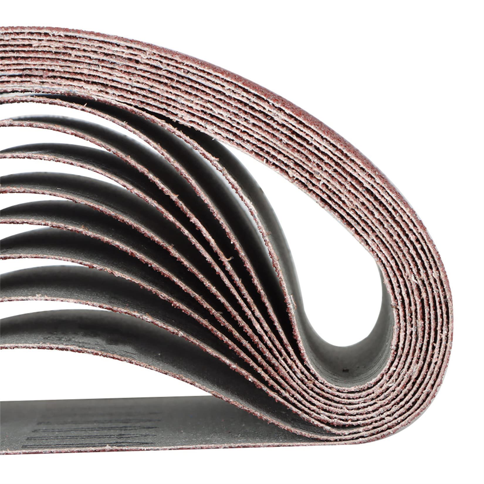 findmall 10 correas de lijado de óxido de aluminio de 4 x 24 pulgadas, bandas de lija de grano 36 aptas para pulir metal
